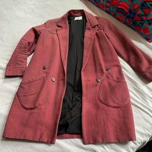 Adorable A-line long blazer